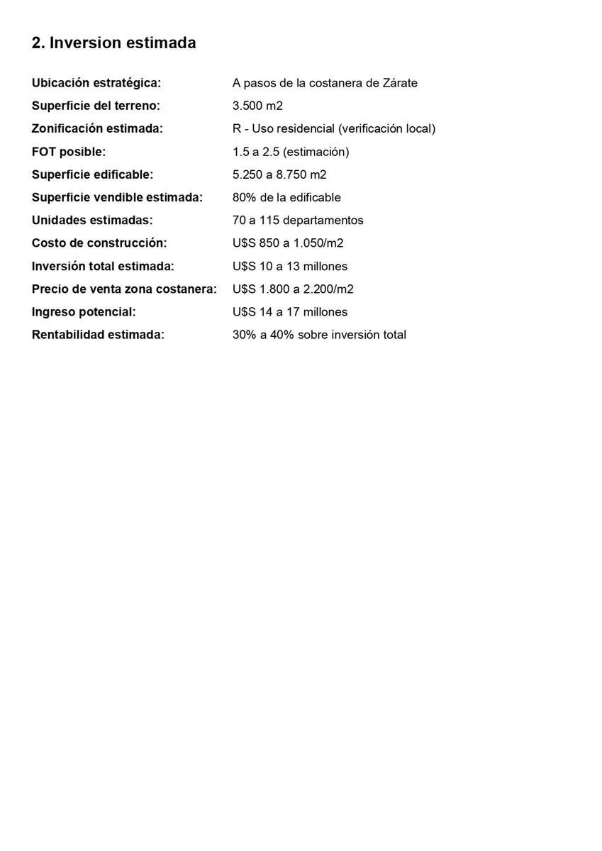 VENTA LOTE EMPRENDIMIENTO EN ZARATE foto 4