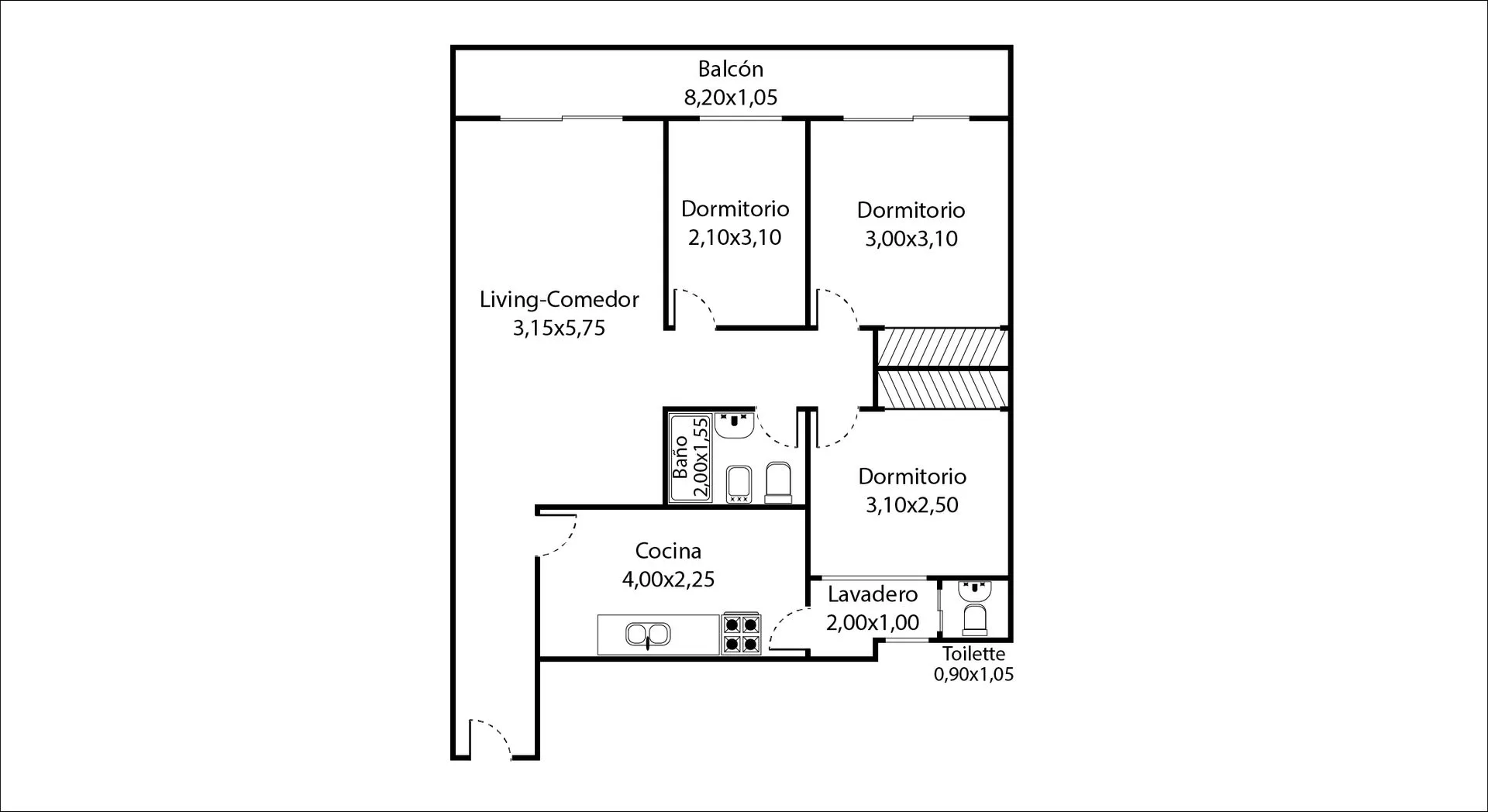 VENTA DEPARTAMENTO CABALLITO 3 DORMITORIOS BALCON foto 3