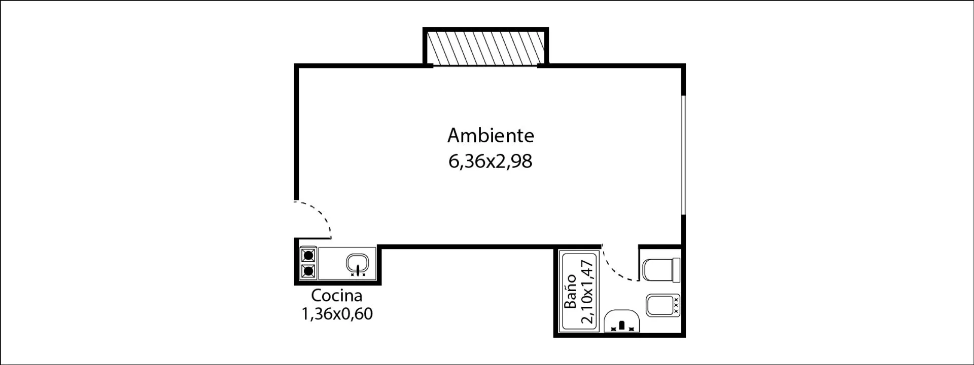 MONOAMBIENTE RECOLETA VENTA CONTRAFRENTE ABIERTO foto 5
