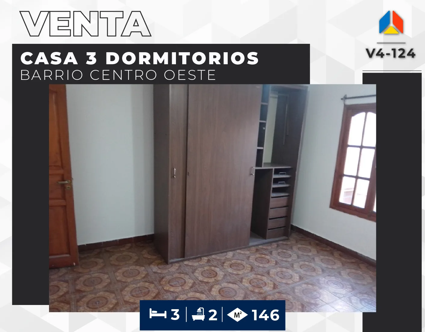 Casa 3 dormitorios – Barrio Centro Oeste foto 4