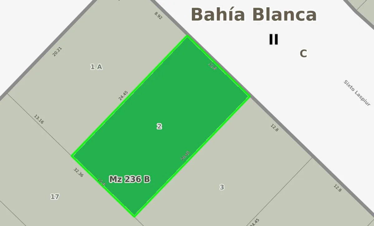 VENTA DE LOTE SOBRE SIXTO LASPIUR 313 M2 foto 3