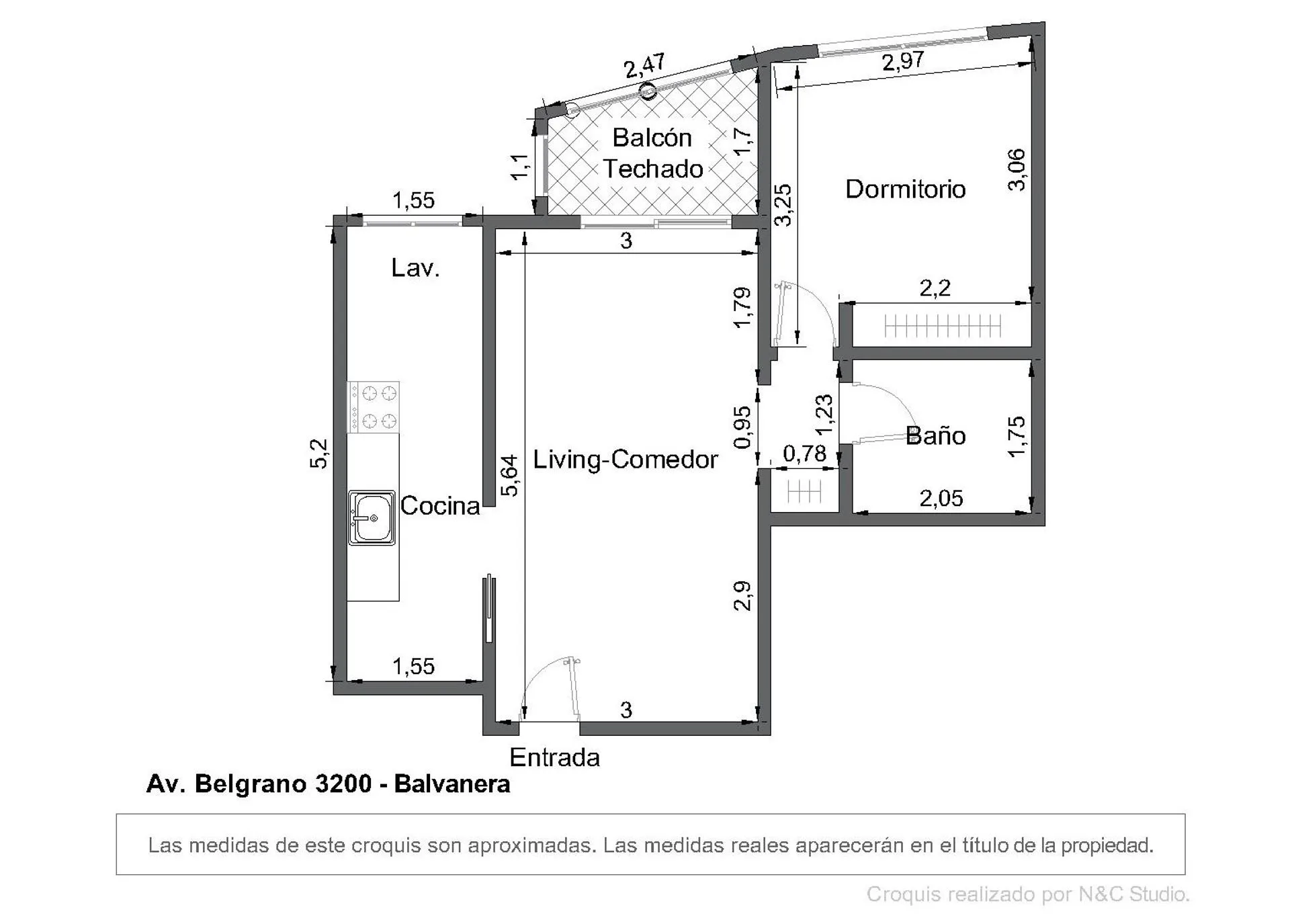 Venta depto 2 amb. Balvanera c/balcón y amenities foto 3