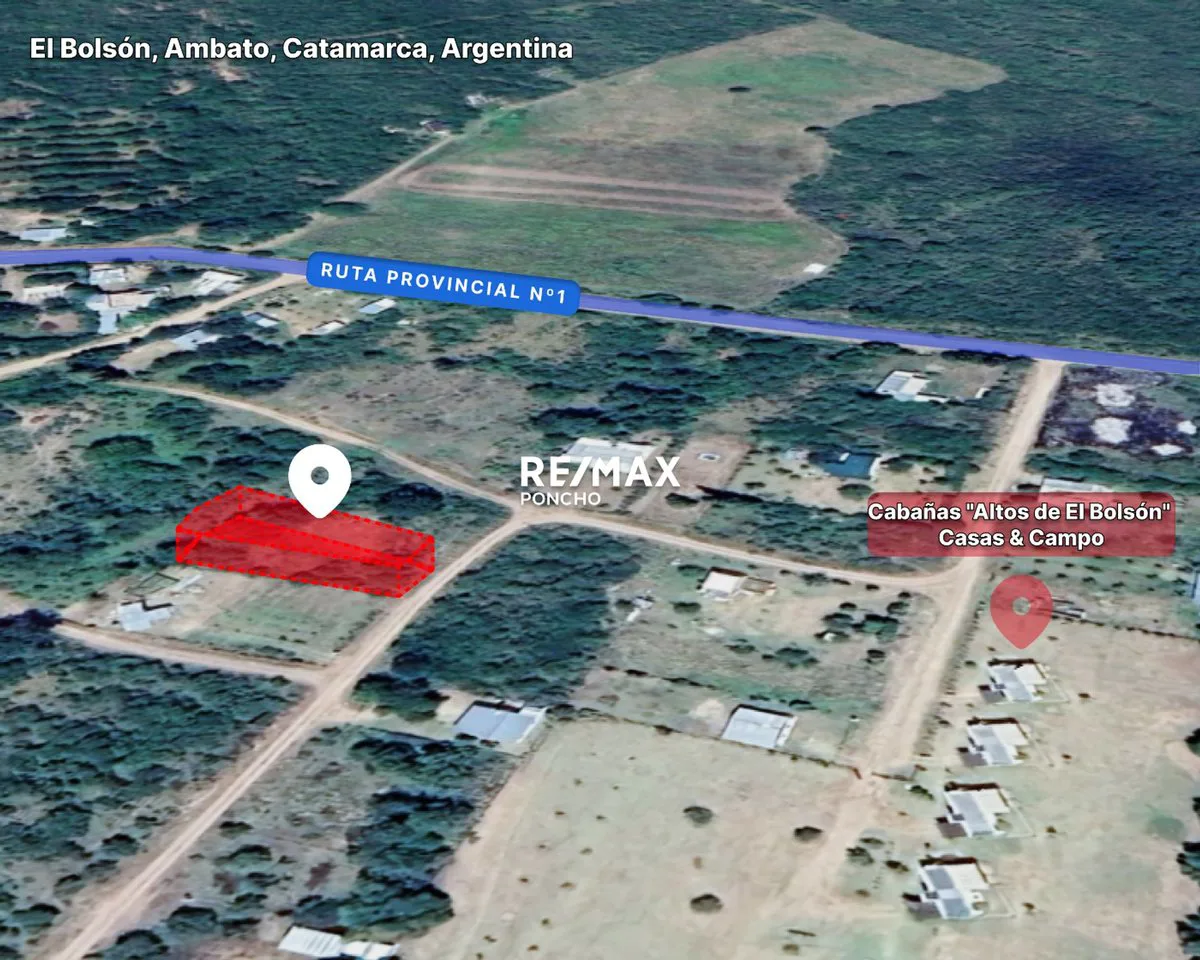 SE VENDE TERRENO, EL BOLSÓN, AMBATO, CATAMARCA