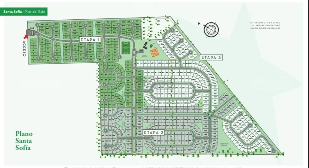 Santa Sofia- Pilar del Este Ruta 25 y Av Parque en Barrio Santa Sofia al 1100 Lote 138 foto 3