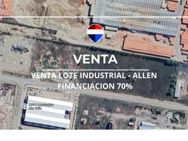VENTA LOTE INDUSTRIAL (24.997M) FINANCIACION 70%