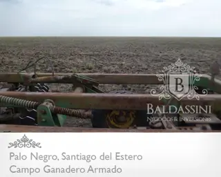 CAMPO GANADERO DE 2900 HAS EN PALO SANTO, SANTIAGO DEL ESTERO CASI EN LA FRONTERA CON SANTA FE. CAMPO ARMADO. ALAMBRADO - MEJORAS - REPRESAS DE AGUA foto 3