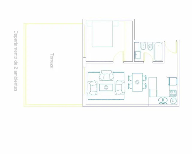 Deptos de 2 ambientes a estrenar en alquiler c/ cochera