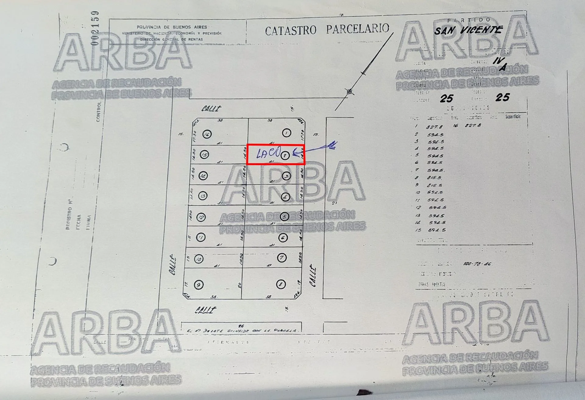 VENTA LOTE SAN VICENTE LA MERCED 595M2 foto 3
