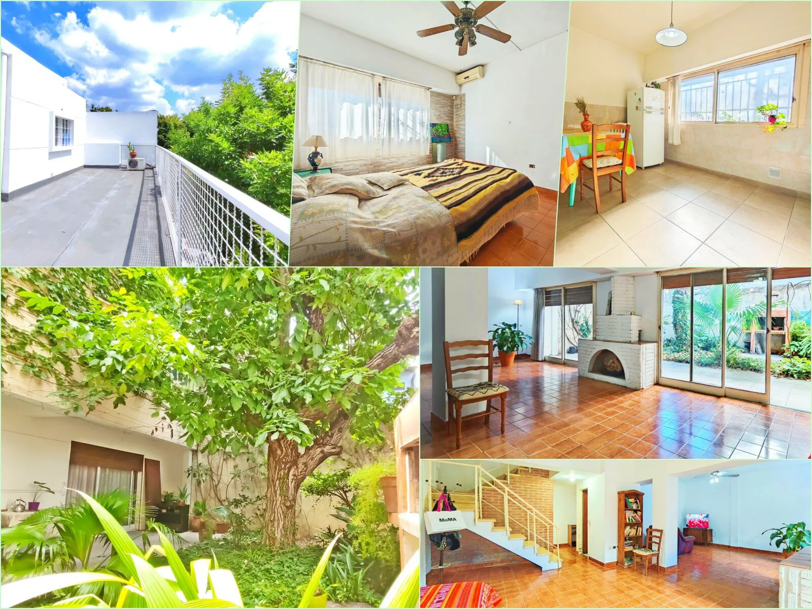 Casa con Jardín, Garaje, Terraza y Parrilla en Villa del Parque lista para mudarse!