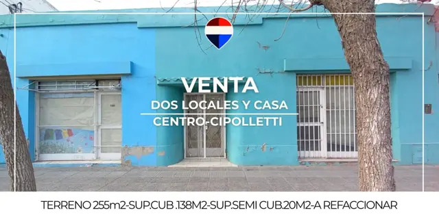 VENTA DE DOS LOCALES CON CASA