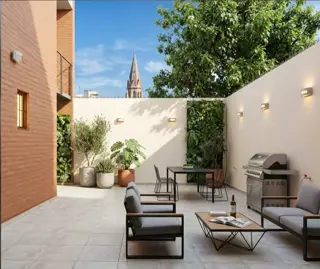 HERMOSO DEPTO MUY AMPLIO CON PATIO PROPIO DE 37 M2 ALTO ALBERDI foto 2