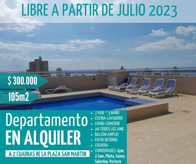 Departamento Céntrico en Alquiler