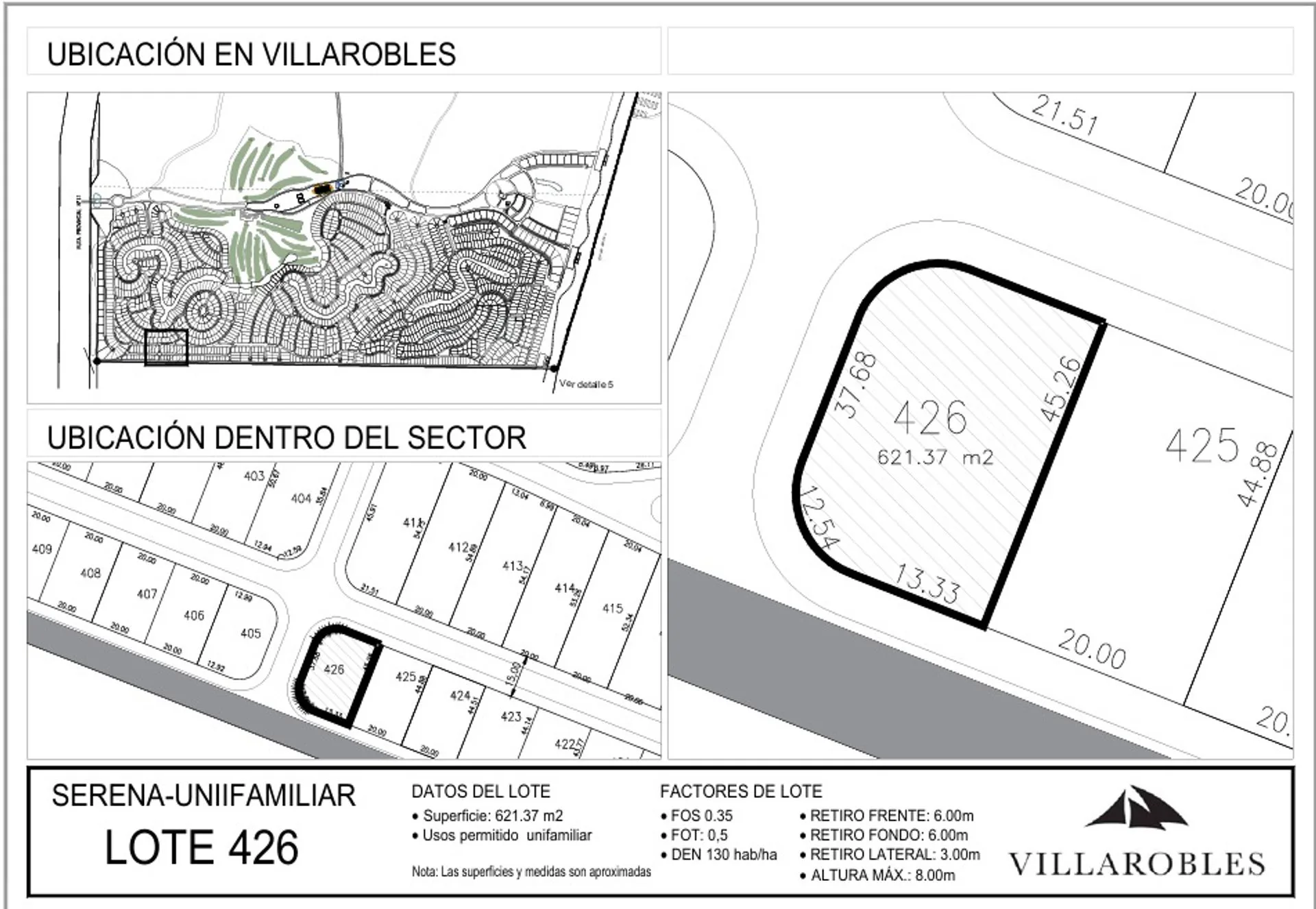 LOTE 426 VENTA EN VILLA ROBLE SERENA foto 5