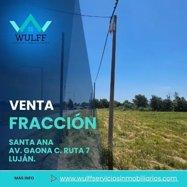 Proyecto de Lotes en Santa Ana, Luján en Venta