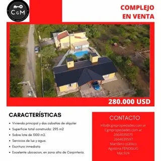 Complejo de Cabañas con Encanto en Carpintería, San Luis foto 1