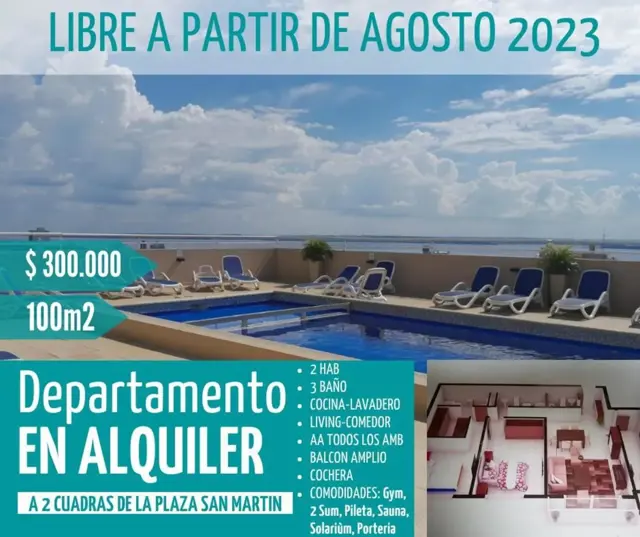 Departamento Céntrico en Alquiler