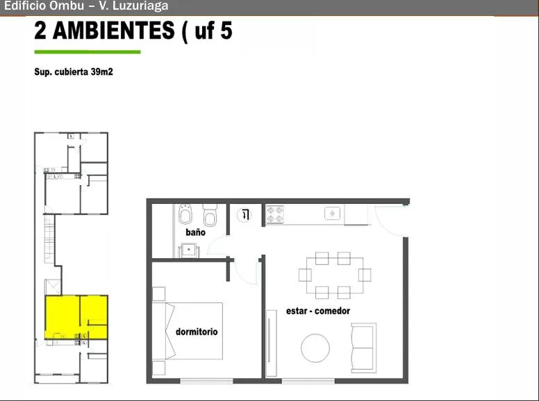 Ombu 29 Piso 1 Departamento 5 foto 3
