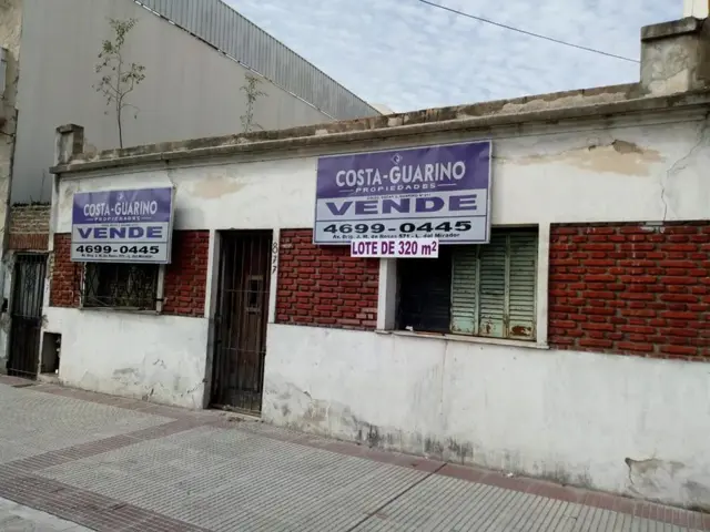 TERRENO DE 320 M² SOBRE AVENIDA EVA PERÓN CON UNA SUPERFICIE CONSTRUIBLE DE 912 M²