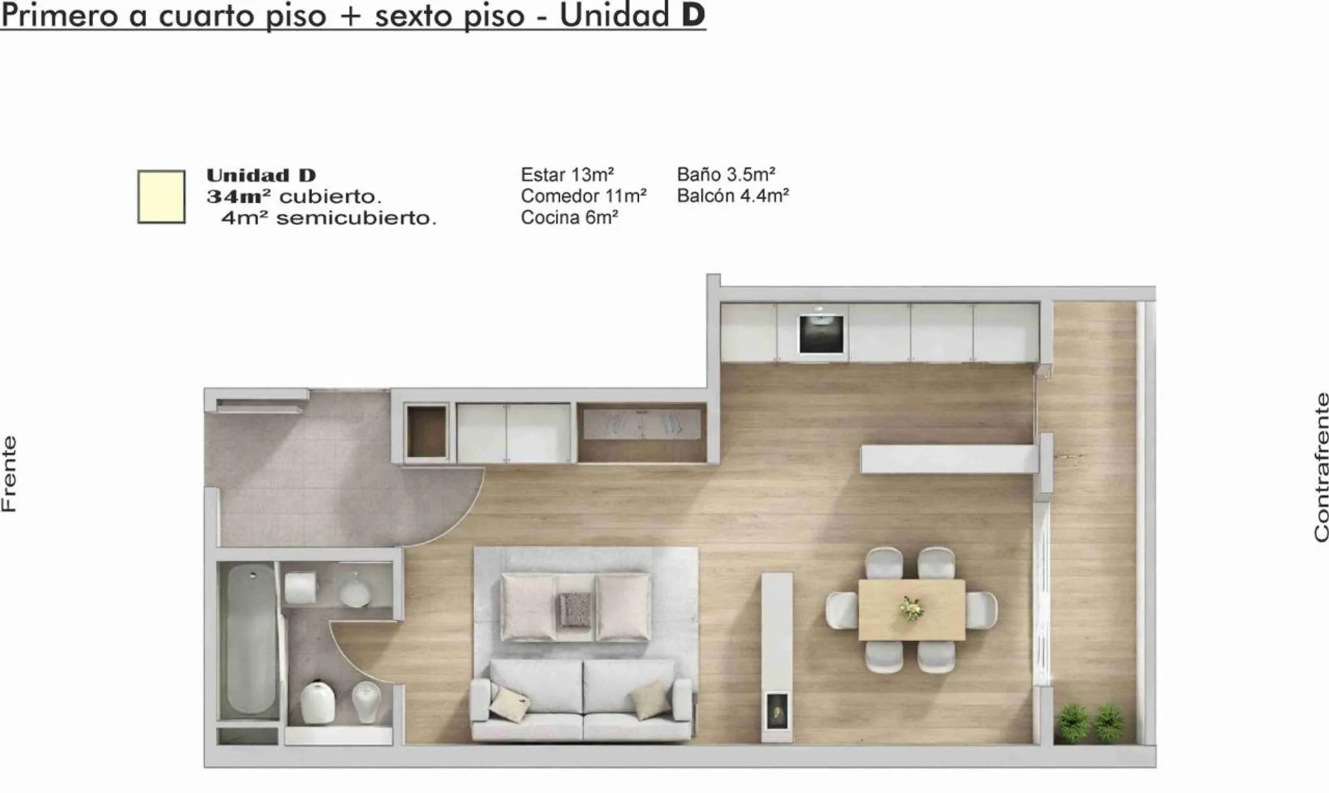 Venta Olivos monambiente balcon estrenar foto 3