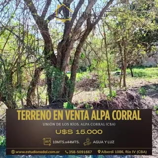 TERRENO EN VENTA EN UNION DE LOS RÍOS ALPA CORRAL foto 1