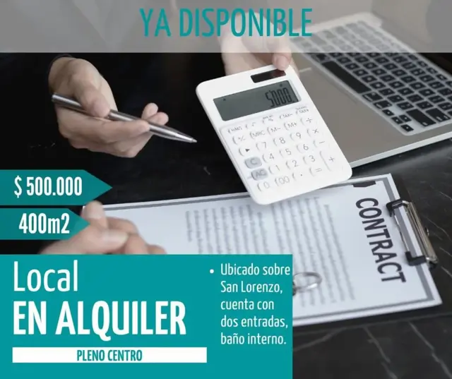 Amplio Local Céntrico en Alquiler