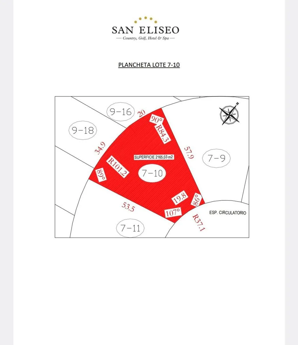 VENTA LOTE 2165M2 SAN ELISEO GOLF COUNTRY CLUB II foto 3