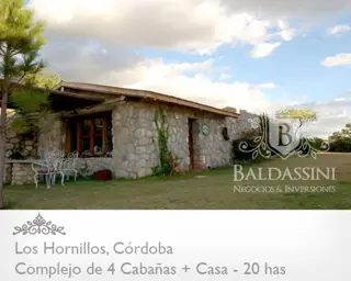 VENTA de campo de 20 has con casa principal y cuatro cabañas. ubicado en Los Hornillos, Translasierra, Córdoba, a 170 km de la capital cordobesa. foto 2
