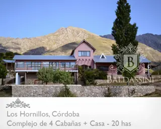 VENTA de campo de 20 has con casa principal y cuatro cabañas. ubicado en Los Hornillos, Translasierra, Córdoba, a 170 km de la capital cordobesa. foto 3