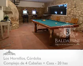 VENTA de campo de 20 has con casa principal y cuatro cabañas. ubicado en Los Hornillos, Translasierra, Córdoba, a 170 km de la capital cordobesa. foto 4