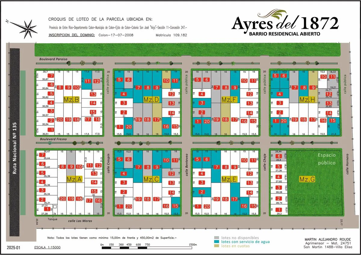 Lote de casi 500 m2 en "Ayres del 1872", Colón foto 5