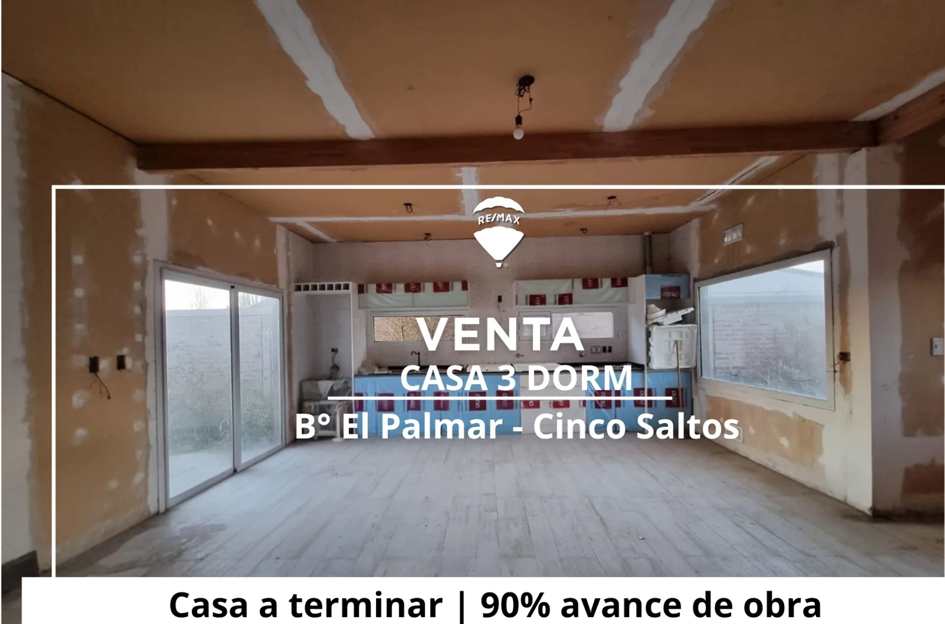 CASA A TERMINAR | 3 DORM EN VENTA | CINCO SALTOS