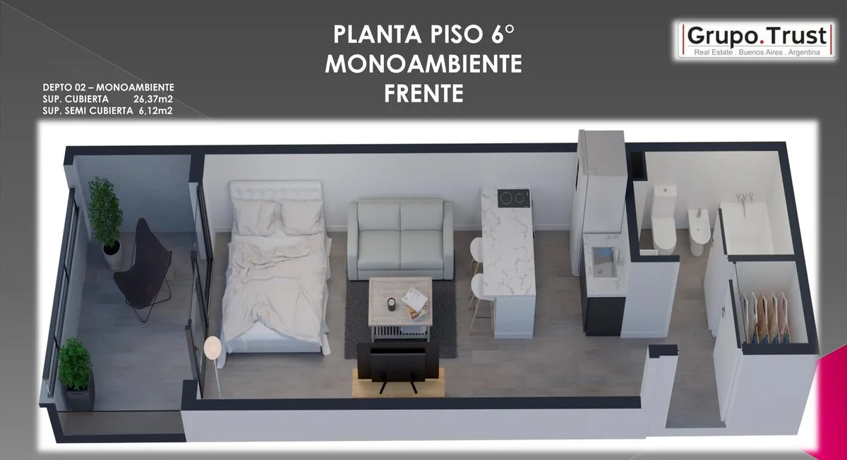 Arcadia Art Residence monoambiente Piso 6 FTE foto 2