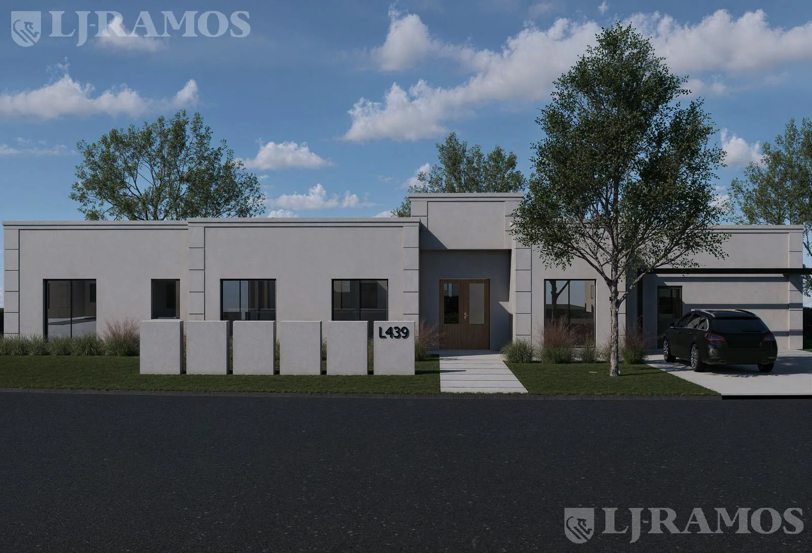 Casa a estrenar con pileta lote interno en 1 Planta PG foto 2