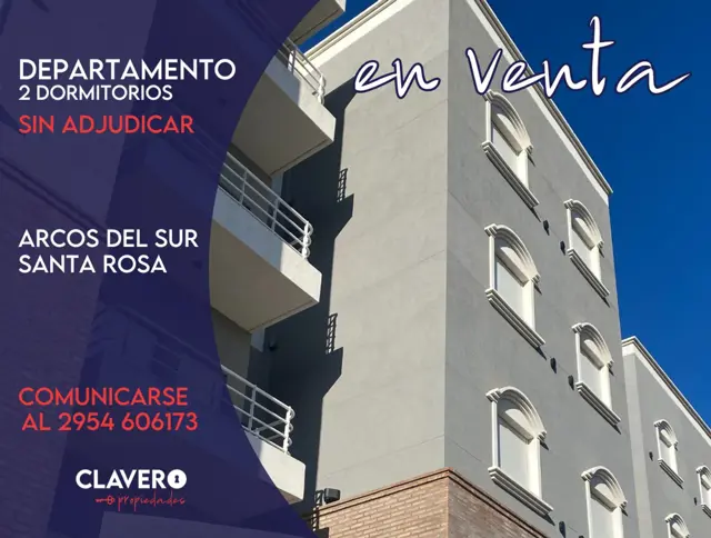 Departamento 2 dormitorios - Arcos del Sur, Santa Rosa La Pampa - SIN ADJUDICAR