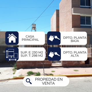ATENCIÓN INVERSIONISTAS/ VENTA: CASA PRINCIPAL + DPTO PLANTA BAJA + DPTO PLANTA ALTA. foto 2