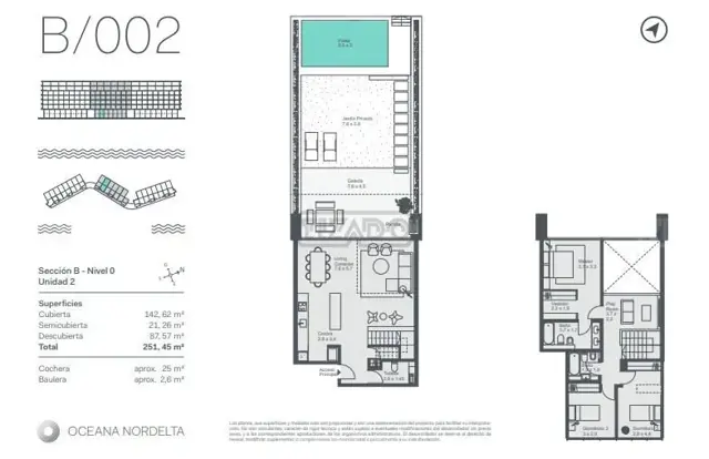 Oceana Nordelta - 4 ambientes