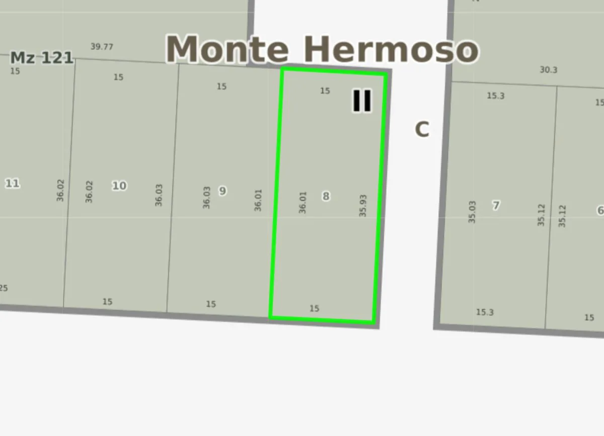 VENTA LOTE AVD SANSOT Y EL GAVILAN - MONTE HERMOSO foto 5
