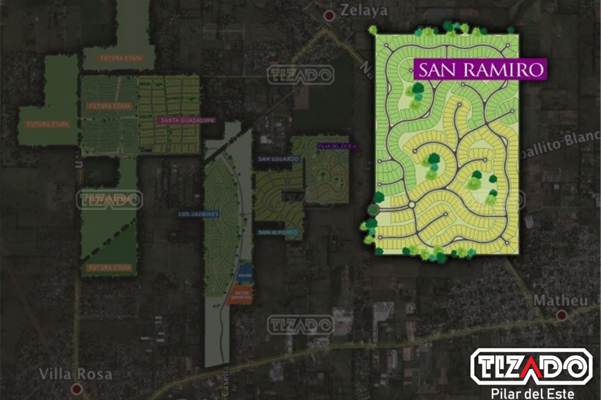 San Ramiro- Pilar del Este Ruta 25 y Av Parque en Barrio San Ramiro al 1100 Lote 255 foto 2