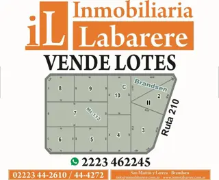 LOTES CON FINANCIACION EN Bº LAS ACACIAS - SOBRE RUTA 210 - BRANDSEN foto 2