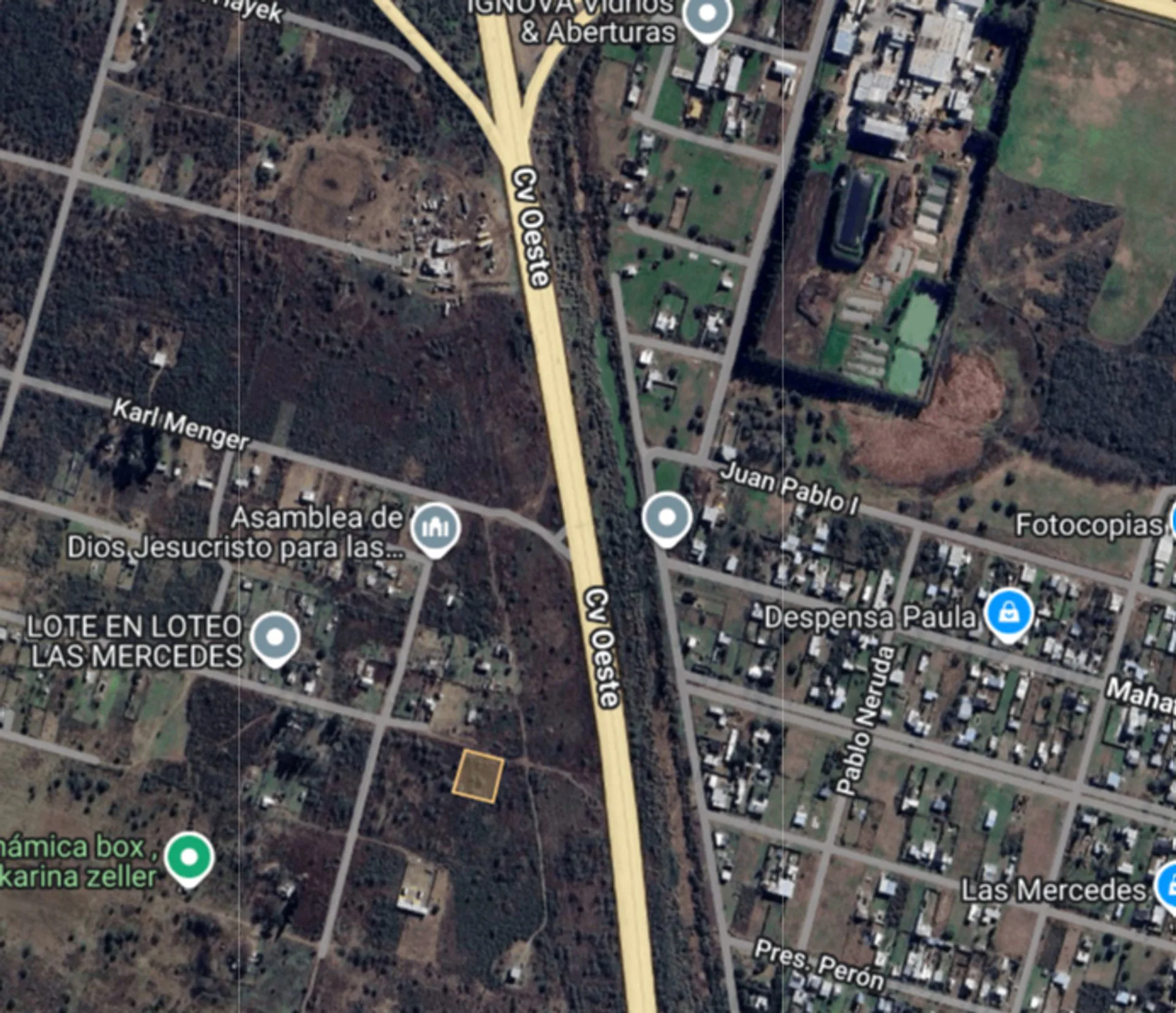 Terreno de 675m2 Circunvalación Oeste y RP70