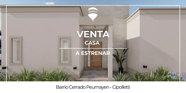 CASA EN VENTA PLANTA BAJA Bº PEUMAYEN CIPOLLETTI