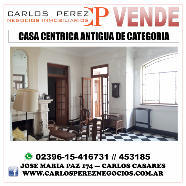 CASA CÉNTRICA, ANTIGUA, DE GRAN CATEGORÍA