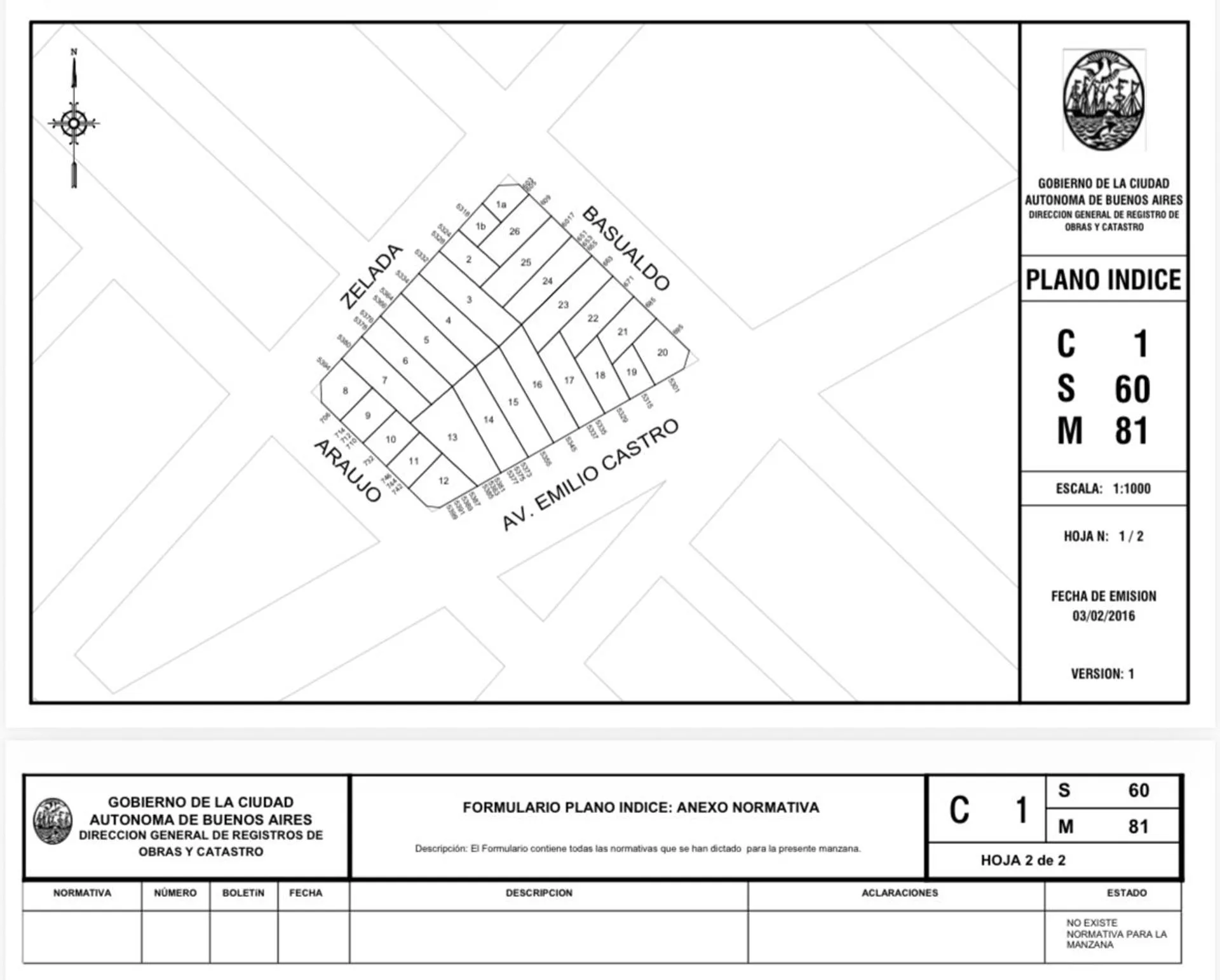 LOTE s/AV. EMILIO CASTRO - Apto 1020 M2 Vendibles foto 2