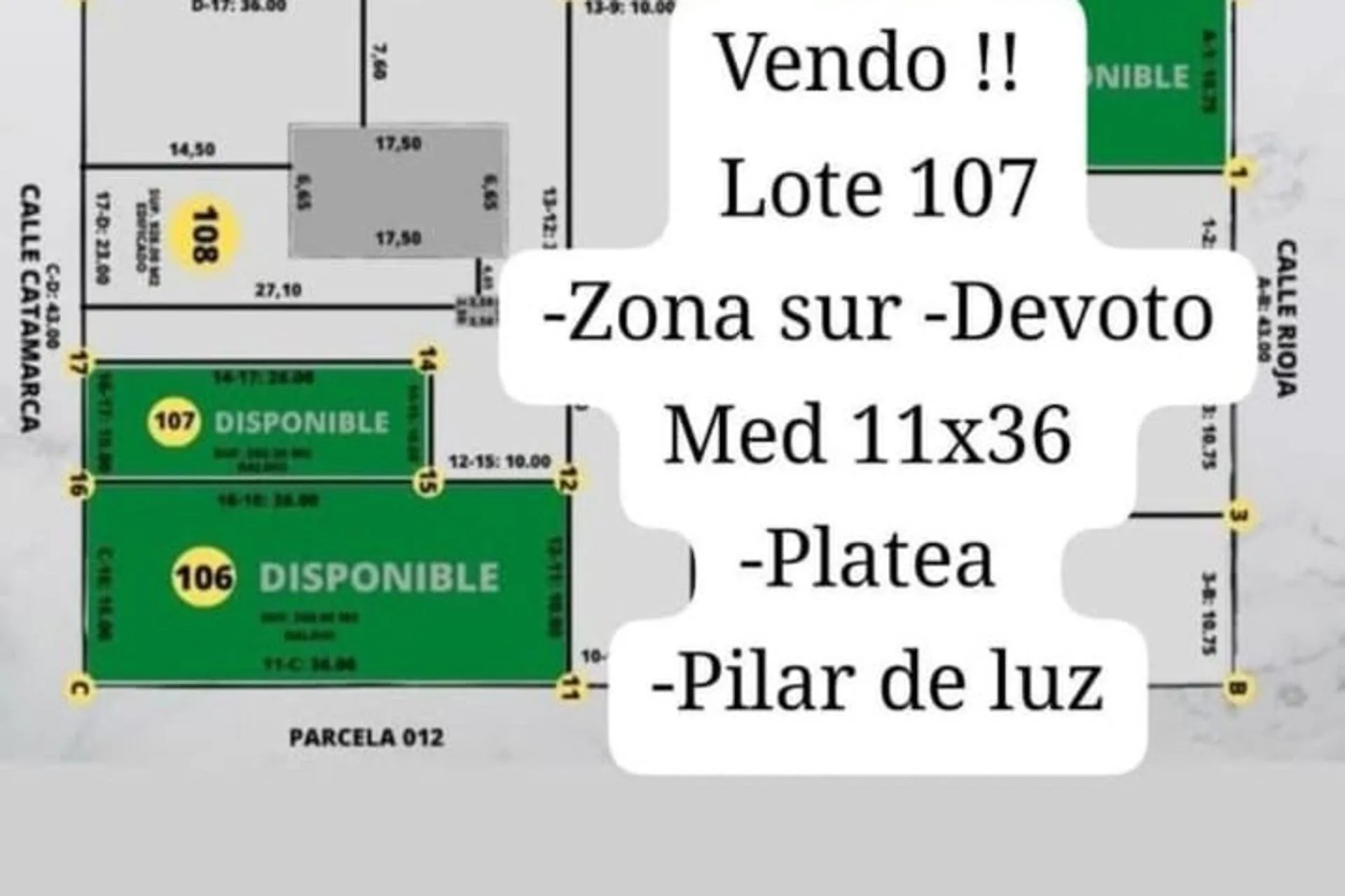 VENDO LOTE EN DEVOTO  EXCELENTE PRECIO foto 3