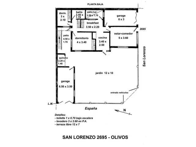 TERRENO EN OLIVOS, APTO DUPLEX