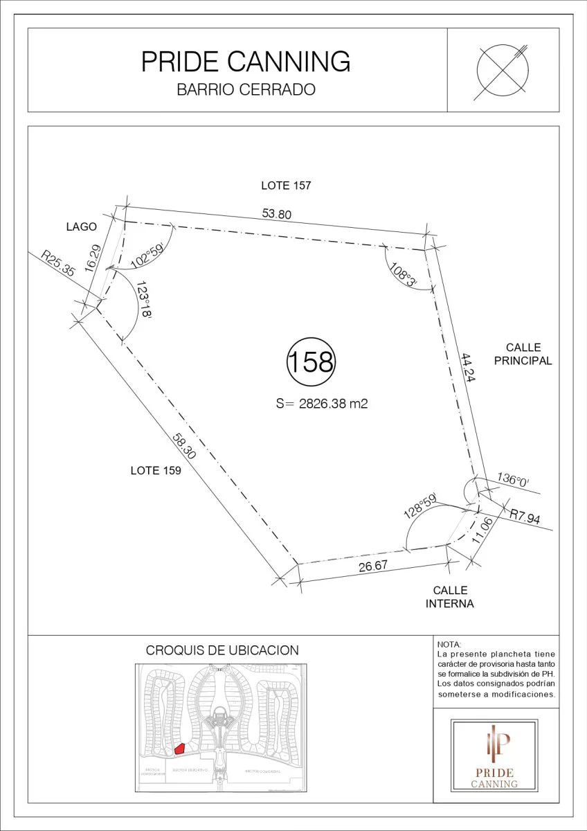 Espectacular lote en PRIDE-CANNING 2.800 m² foto 3