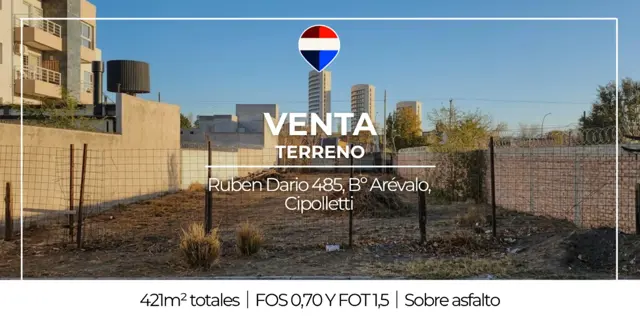 TERRENO EN VENTA EN CIPOLLETTI
