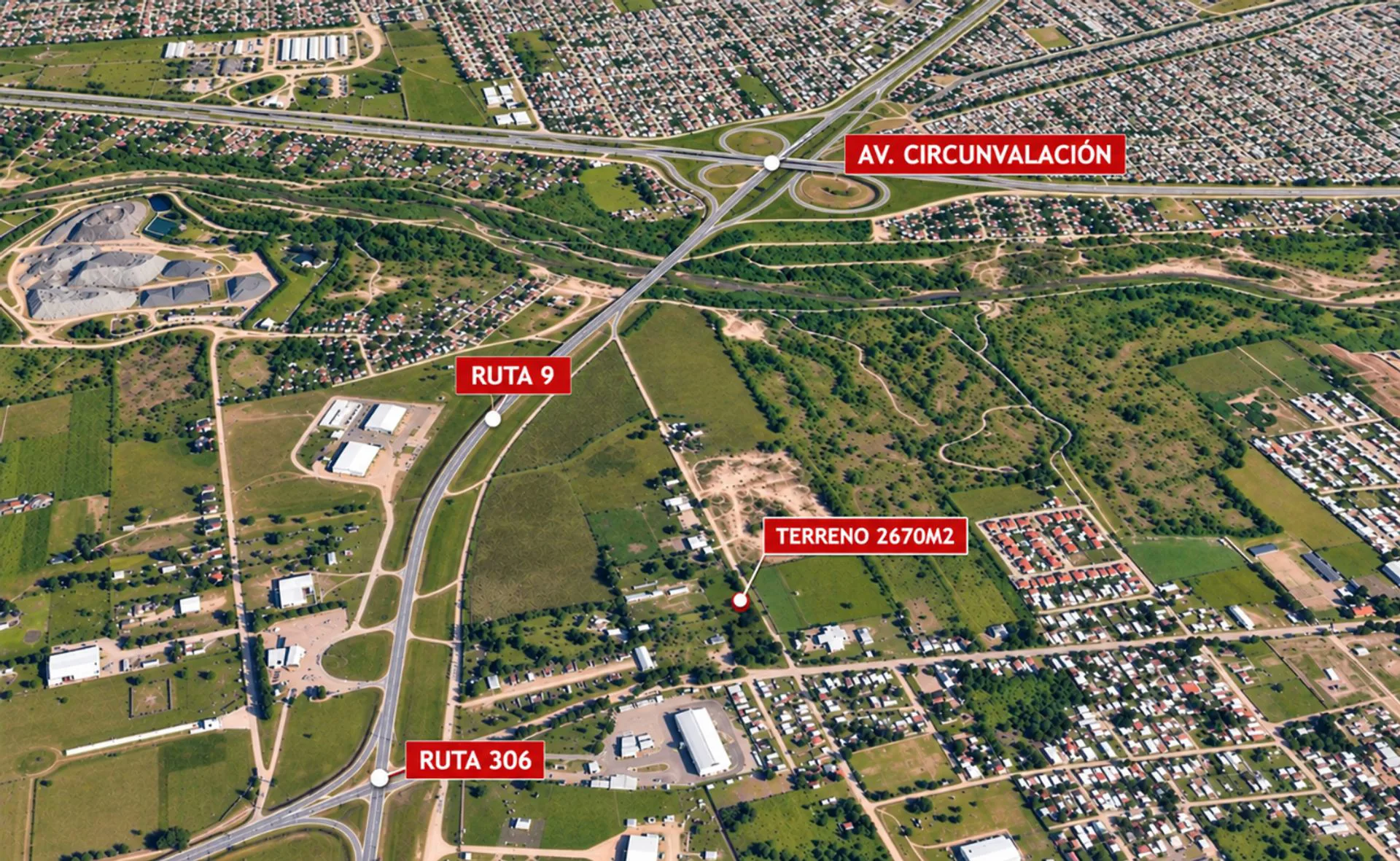 VENTA TERRENO 2700M2-RUTA 306 Y RUTA 9- VALLISTOS