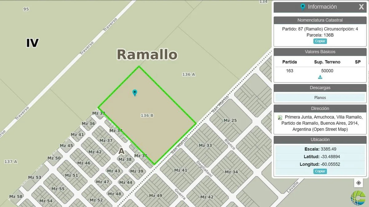 VENTA 5HA.  INVERSION Y DESARROLLO VILLA RAMALLO foto 2