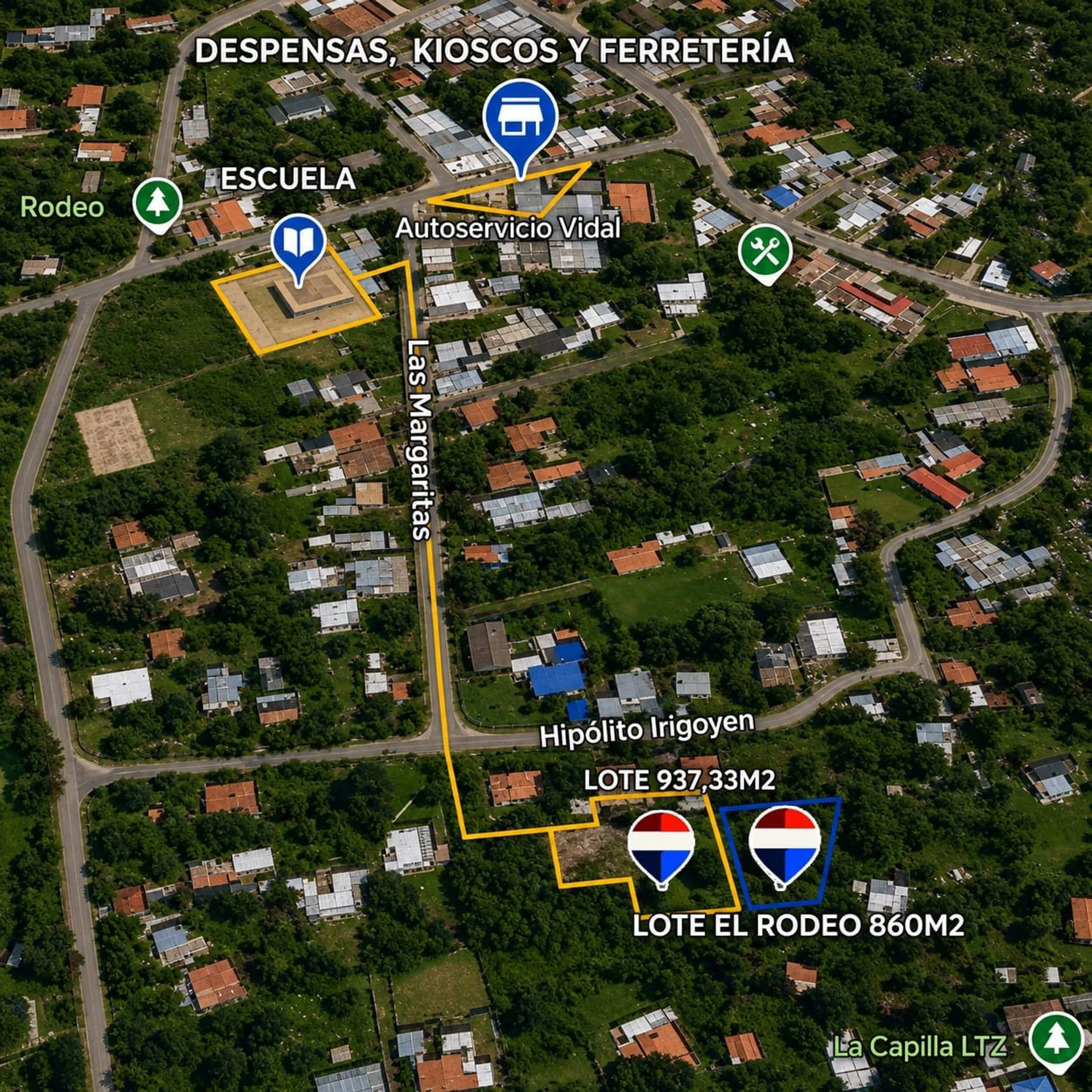 VENTA LOTE EL RODEO 860M2 LISTO PARA ESCRITURAR foto 3